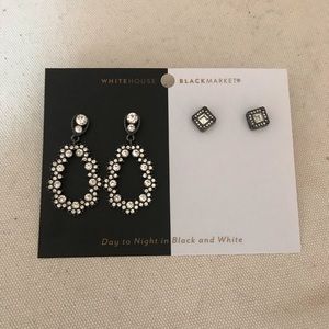 WHBM Statement Earrings. Day to Night. NWT